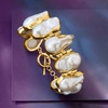 image:imageRossSimons 12x2126mm Cultured Baroque Pearl Bracelet in 18kt Gold Over Sterling7 Inches