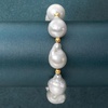 image:imageRossSimons 1314mm Cultured Baroque Pearl Stretch Bracelet With 14kt Yellow Gold80 Inches
