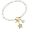 image:imageRossSimons 354mm Cultured Pearl CharmCompatible Toggle Bracelet in 18kt Gold Over Sterling80 Inches