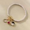image:imageRossSimons 354mm Cultured Pearl CharmCompatible Toggle Bracelet in 18kt Gold Over Sterling80 Inches