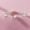 image:imageRossSimons 3585mm Cultured Pearl Station Bracelet in 18kt Gold Over Sterling7 Inches