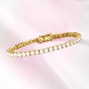 image:imageRossSimons 4mm Cultured Pearl Tennis Bracelet in 18kt Gold Over Sterling70 Inches