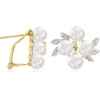 image:imageRossSimons 556mm Cultured Pearl Cluster Earrings With Diamond Accents in 14kt Yellow Gold