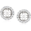 image:imageRossSimons 75mm Cultured Pearl and 110 ct tw CZ Jewelry Set Earrings and Earring Jackets in Sterling Silver