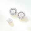 image:imageRossSimons 75mm Cultured Pearl and 110 ct tw CZ Jewelry Set Earrings and Earring Jackets in Sterling Silver