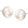 image:imageRossSimons 75mm Cultured Pearl and 110 ct tw CZ Jewelry Set Earrings and Earring Jackets in Sterling Silver