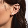 image:imageRossSimons 775mm Cultured Akoya Pearl and 10 ct tw Diamond Accent Earrings in 14kt Yellow Gold