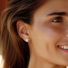 image:imageRossSimons 885mm Cultured Pearl and Diamond Swirl Earrings in Sterling Silver