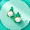 image:imageRossSimons 885mm Cultured Pearl and Enamel Gnome Earrings