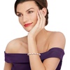 image:imageRossSimons 89mm Pink Cultured Pearl and 14kt Yellow Gold Bead Stretch Bracelet70 Inches