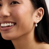 image:imageRossSimons 8mm Cultured Pearl and 10 ct tw Diamond Drop Earrings in 14kt White Gold