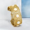 image:imageRossSimons MotherOfPearl Filigree Panel Bracelet in 18kt Gold Over Sterling 7 inches