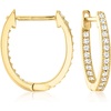 image:imageRossSimons MotherOfPearl and 77 ct tw White Topaz Removableflower Hoop Drop Earrings in 18kt Gold Over Sterling