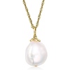 image:imageRossSimons 1214mm Cultured Baroque Pearl Pendant Necklace in 18kt Gold Over Sterling