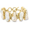 image:imageRossSimons 12x2126mm Cultured Baroque Pearl Bracelet in 18kt Gold Over Sterling8 Inches