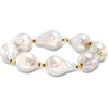 image:imageRossSimons 1314mm Cultured Baroque Pearl Stretch Bracelet With 14kt Yellow Gold80 Inches