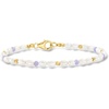 image:imageRossSimons 3x5mm Cultured Pearl and 120 ct tw Tanzanite Bead Station Bracelet With 18kt Gold Over Sterling8 Inches