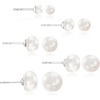 image:imageRossSimons 48mm Cultured Pearl Jewelry Set 5 Pairs Of Stud Earrings With Sterling Silver