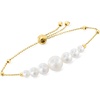 image:imageRossSimons 49mm Cultured Pearl Bolo Bracelet in 14kt Yellow Gold