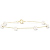 image:imageRossSimons 555mm Cultured Pearl Station Bracelet in 14kt Yellow Gold70 Inches