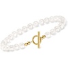image:imageRossSimons 556mm Cultured Pearl Toggle Bracelet in 14kt Yellow Gold80 Inches