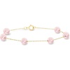 image:imageRossSimons 665mm Pink Cultured Pearl Station Bracelet in 14kt Yellow Gold70 Inches
