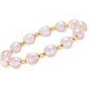 image:imageRossSimons 89mm Pink Cultured Pearl and 14kt Yellow Gold Bead Stretch Bracelet70 Inches