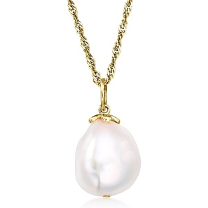 image:imageRossSimons 1214mm Cultured Baroque Pearl Pendant Necklace in 18kt Gold Over Sterling