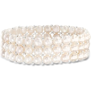 image:imageRossSimons 67mm Cultured Pearl 3Row Stretch Bracelet70 Inches