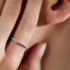 image:imagePure Collection by RossSimons 015 ct tw Diamond Ring in Sterling SilverDiamond