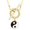 image:imagePure Collection by RossSimons Black and White Enamel YinYang Charm in 14kt Yellow Gold