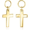 image:imagePure Collection by RossSimons Italian 14kt Yellow Gold Cross Hoop Charms01 Inches