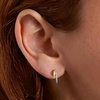 image:imageRossSimons 010 ct tw Diamond DoubleHoop Earrings in 2Tone Sterling Silver
