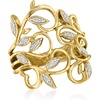 image:imageRossSimons 010 ct tw Diamond Leaf Ring in 14kt Yellow GoldDiamond