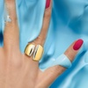 image:imageRossSimons 015 ct tw Diamond Asymmetrical Ring in 18kt Gold Over SterlingDiamond