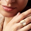 image:imageRossSimons 015 ct tw Diamond Asymmetrical Ring in 18kt Gold Over SterlingDiamond
