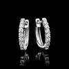 image:imageRossSimons 015 ct tw LabGrown Diamond Hoop Earrings in Sterling Silver
