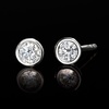 image:imageRossSimons 020 ct tw BezelSet LabGrown Diamond Stud Earrings in Sterling Silver