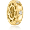 image:imageRossSimons 020 ct tw LabGrown Diamond Bead Charm in 18kt Gold Over Sterling