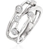 image:imageRossSimons 025 ct tw Diamond Crisscross Ring in Sterling SilverDiamond