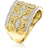 image:imageRossSimons 025 ct tw Diamond EtruscanStyle Ring in 18kt Gold Over SterlingDiamond