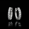 image:imageRossSimons 025 ct tw LabGrown Diamond Hoop Earrings in Sterling Silver