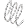 image:imageRossSimons 033 ct tw Diamond Flexible Wrap Ring in Sterling SilverDiamond