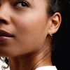 image:imageRossSimons 033 ct tw LabGrown Diamond Hoop Earrings in 18kt Gold Over Sterling