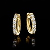 image:imageRossSimons 033 ct tw LabGrown Diamond Hoop Earrings in 18kt Gold Over Sterling