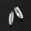 image:imageRossSimons 033 ct tw LabGrown Diamond Hoop Earrings in Sterling Silver