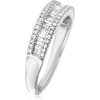 image:imageRossSimons 050 ct tw Baguette and Round Diamond Ring in Sterling SilverDiamond
