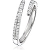 image:imageRossSimons 050 ct tw Diamond Bypass Ring in Sterling SilverDiamond