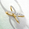image:imageRossSimons 050 ct tw Diamond Crisscross Ring in 14kt Yellow GoldDiamond