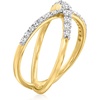 image:imageRossSimons 050 ct tw Diamond Crisscross Ring in 14kt Yellow GoldDiamond